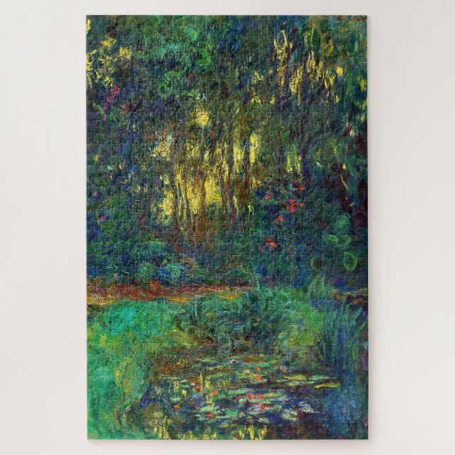 Puzzle Claude Monet - Coin d'un étang avec des Nénuphars (Vertical)