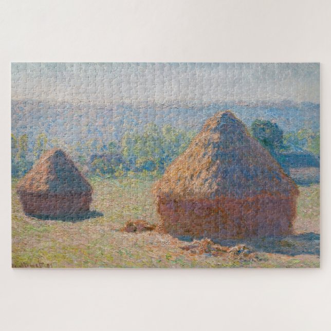 Puzzle Claude Monet - Haystacks, fin de l'été (Horizontal)