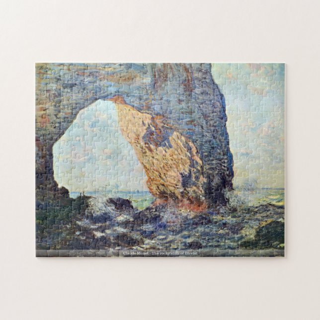 Puzzle Claude Monet - les falaises rocheuses d'Etretat (Horizontal)
