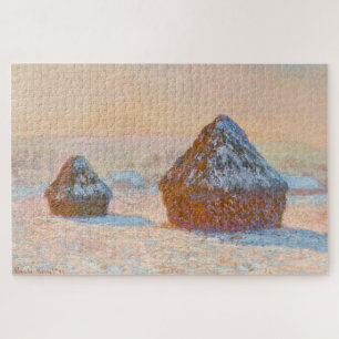 Puzzle Claude Monet - Meules, Effet de Neige, Le Matin