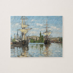 Puzzle Claude Monet Navires circulant sur la Seine à Ro