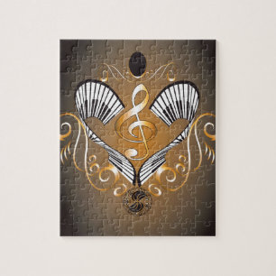 Puzzle Clef avec le piano