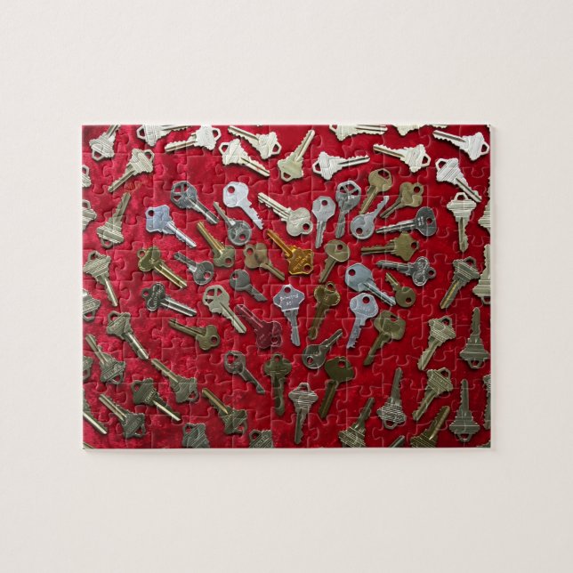 Puzzle Clés puzzle, Clé de mon coeur (Horizontal)