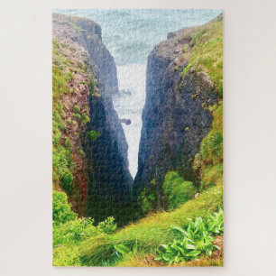 Puzzle Cliff Walk Dunmore East Waterford Irlande.