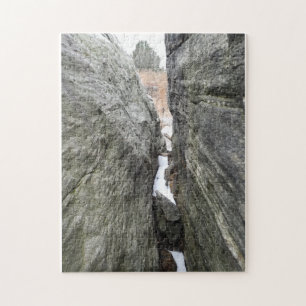 Puzzle Closeup de fissures rocheuses sédimentaires
