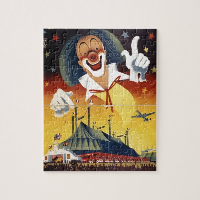 Puzzle Clown de cirque vintage (Vertical)