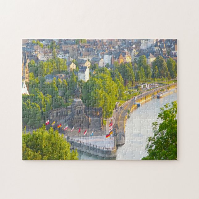 Puzzle Coblence Ville Allemagne. (Horizontal)