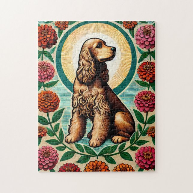 Puzzle Cocker Spaniel (Vertical)