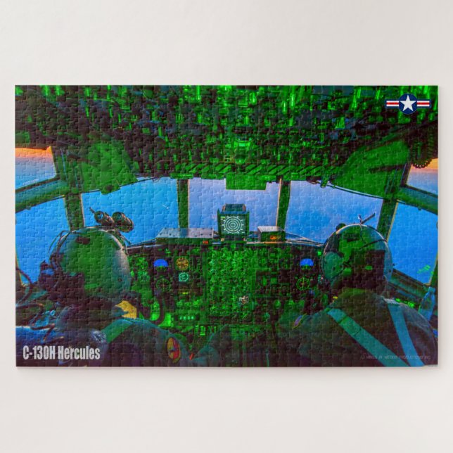 Puzzle COCKPIT C-130H HERCULES (20x30 POUCES) (Horizontal)