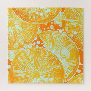 Puzzle Cocktail Citrus : Motif d'eau étincelante
