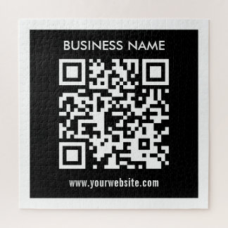 Puzzle Code QR modifiable (généré instantanément) | Noir