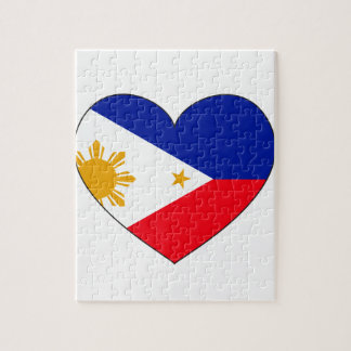 Puzzle Coeur de drapeau de Philippines