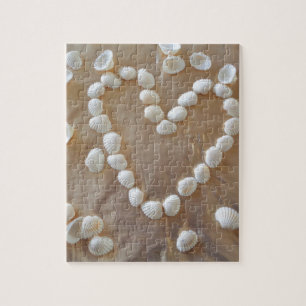 Puzzle Coeur des coquillages de la mer blanche, Summer Be