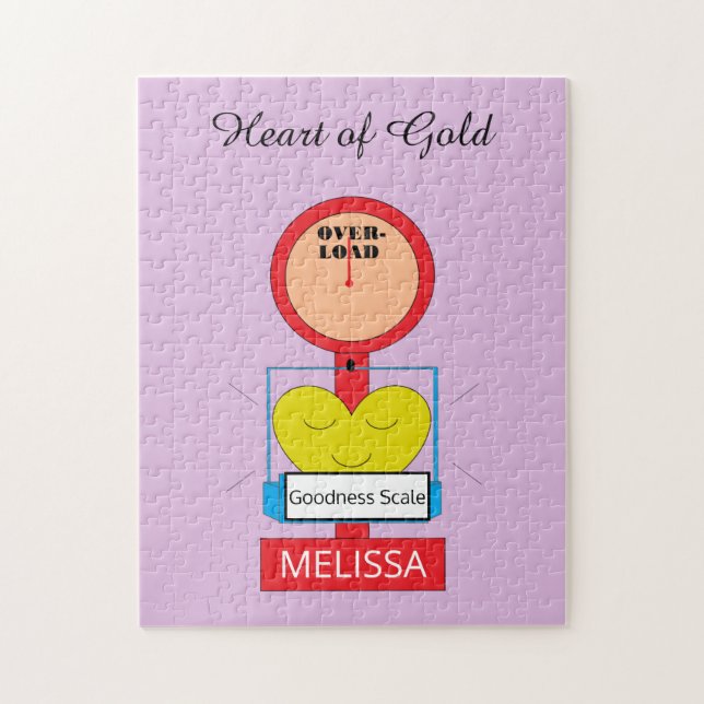 Puzzle Coeur d'or : (Vertical)