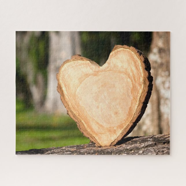 Puzzle coeur en bois (Horizontal)