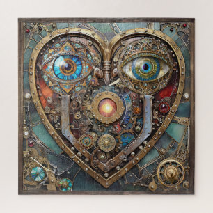Puzzle Coeur Steampunk Fantaisiste Je Te Vois Je T'Aime