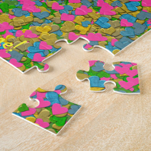 Puzzle Coeurs Confetti