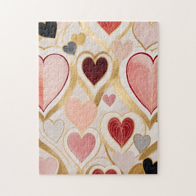 Puzzle Coeurs d'amour (Vertical)