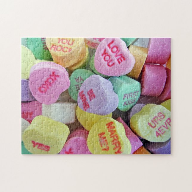 Puzzle Coeurs de bonbons (Horizontal)