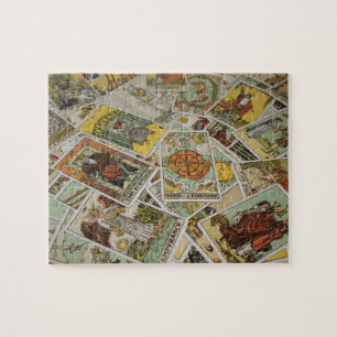 Puzzle Coffret motif de cartes Tarot