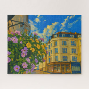 Puzzle Coin florissant - Rue européenne dynamique