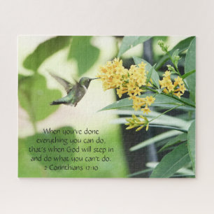 Puzzle Colibri à Blossoms, Verse des Écritures
