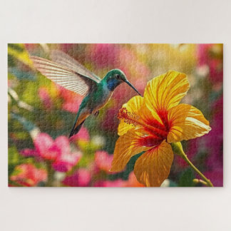 Puzzle Colibri Sirotant Le Nectar