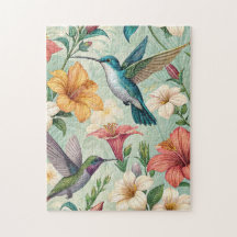 Colibris dans le jardin