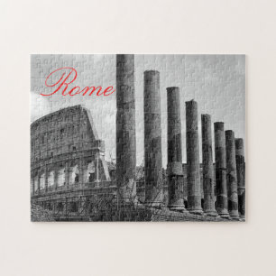 Puzzle Colisée Rome Italie Photo Voyage noir et blanc