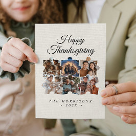 Puzzle Collage 6 Foto Leinwand glücklich Erntedank Feiertagskarte