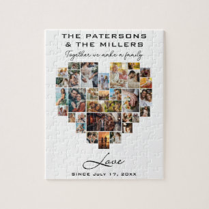 Puzzle Collage cardiaque Photos Anniversaire familial Col