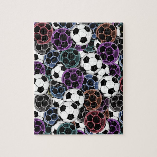 Puzzle Collage de ballon de football (Vertical)