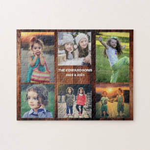 Puzzle Collage de famille 6 photos et nom de famille puz 