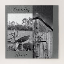 Collage de la grange de tracteur "Country Home"