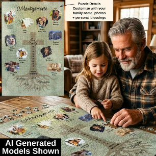 Puzzle Collage de photos de famille Bénédictions Foi Raci