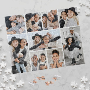 Puzzle Collage de photos de famille personnalisé simple