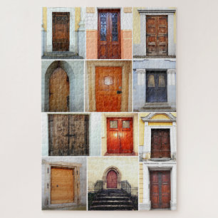Puzzle Collage de portes en bois