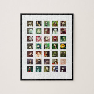 Puzzle Collage foncé de caractère de conte de fées