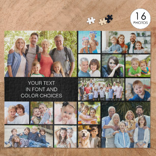 Puzzle Collage personnalisé de 16 photos couleur personna