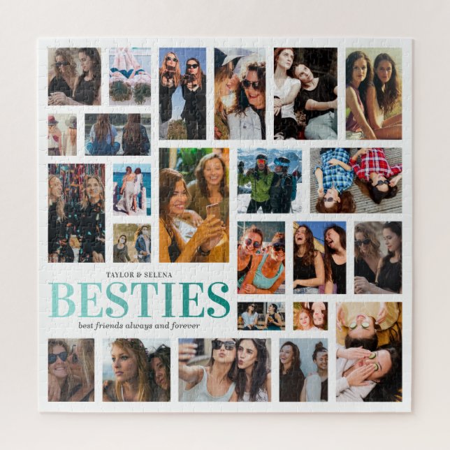 Puzzle Collage photo Best Friends 24 (Vertical)