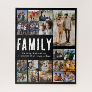 Puzzle Collage photo de famille heureuse