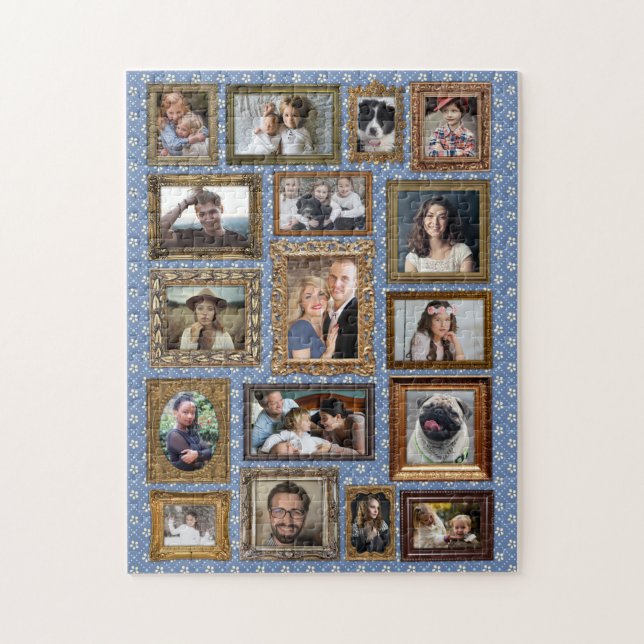 Puzzle Collage Photo Famille 17 Photos Cadres Fancy Facil (Vertical)