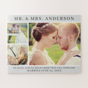 Puzzle Collage photo mariage Trois photos