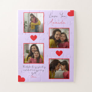 Puzzle Collage photo moderne de Red Hearts