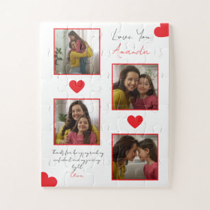 Puzzle Collage photo moderne de Red Hearts