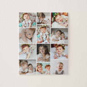 Puzzle Collage photo multiple personnalisé 110 pièces