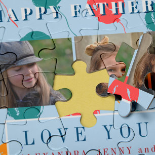 Puzzle Collage photo personnalisé amour papa cadeau Fête 