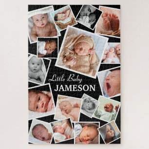 Puzzle Collage photo personnalisé de 17 photos de bébé