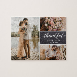 Puzzle Collage photo unique de Merci Mariage