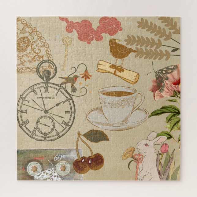 Puzzle Collage vintage (Vertical)